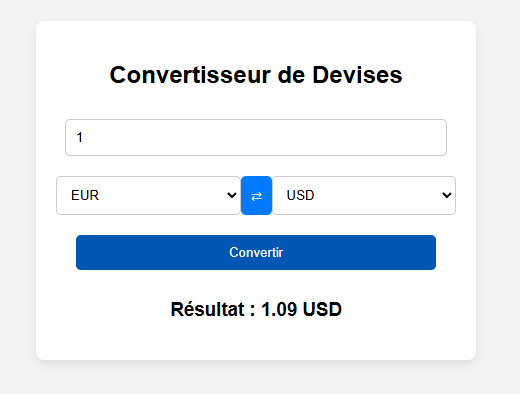 Convertisseur Resultat